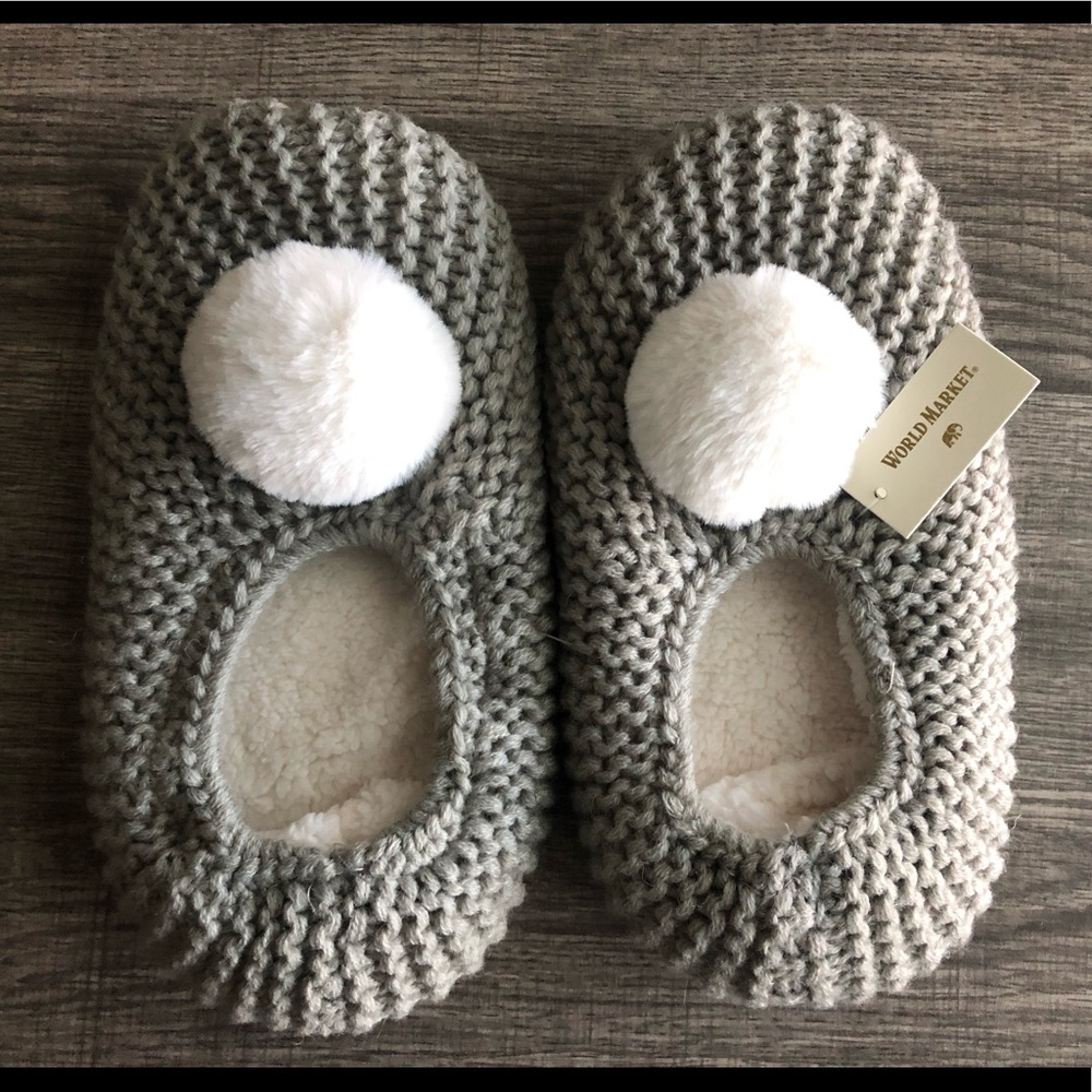 World Market Knit Slipper Socks